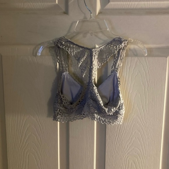 Aerie Lace Light Grey Bralette Size M - Picture 4 of 8